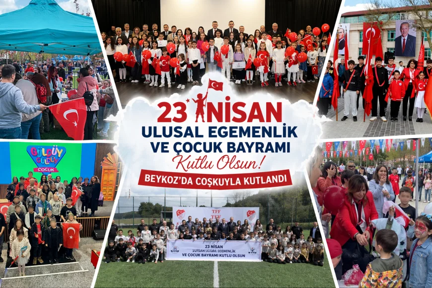 Beykoz’da 23 Nisan Coşkusu: Çocuklar Bayram Sevincini Doyasıya Yaşadı