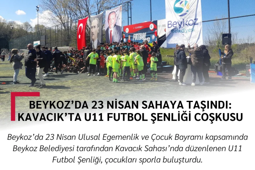 Beykoz’da 23 Nisan Sahaya Taşındı: Kavacık’ta U11 Futbol Şenliği Coşkusu