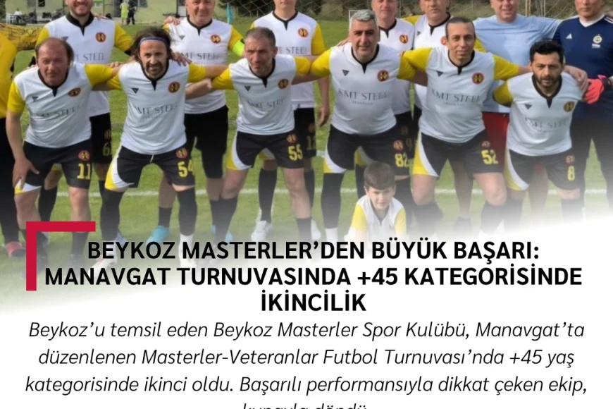Beykoz Masterler’den Büyük Başarı: Manavgat Turnuvasında +45 Kategorisinde İkincilik