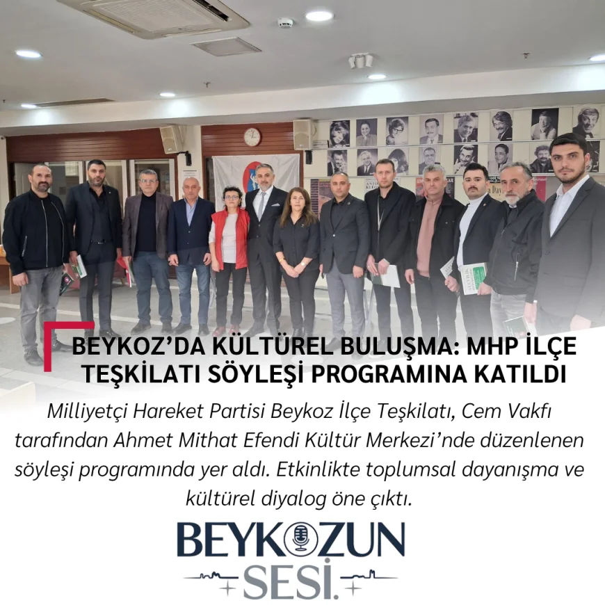 Beykoz’da kültürel etkinlikte dikkat çeken tablo! MHP teşkilatı vatandaşlarla buluştu
