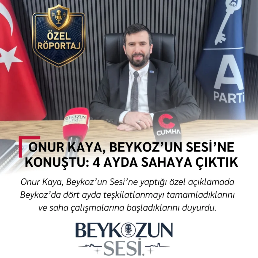 Onur Kaya, Beykoz’un Sesi’ne konuştu: 4 ayda sahaya çıktık