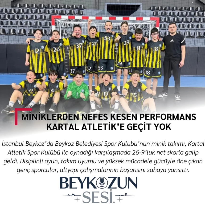 Miniklerden nefes kesen performans: Kartal Atletik’e geçit yok