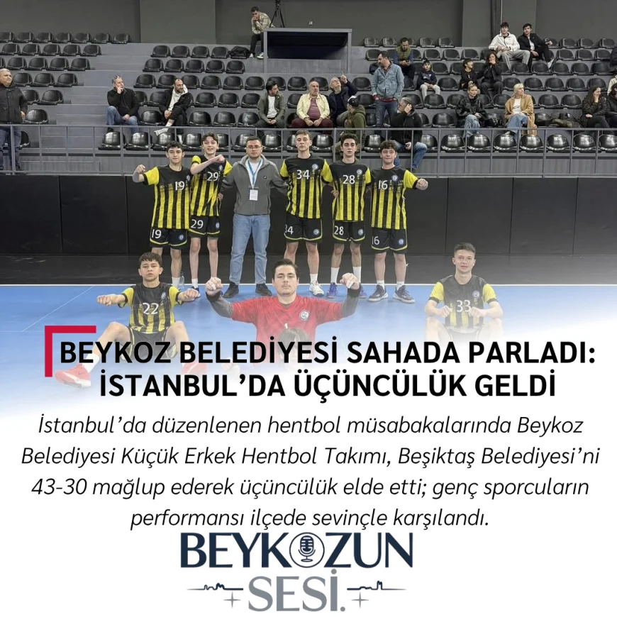 Beykoz Belediyesi sahada parladı: İstanbul’da üçüncülük geldi