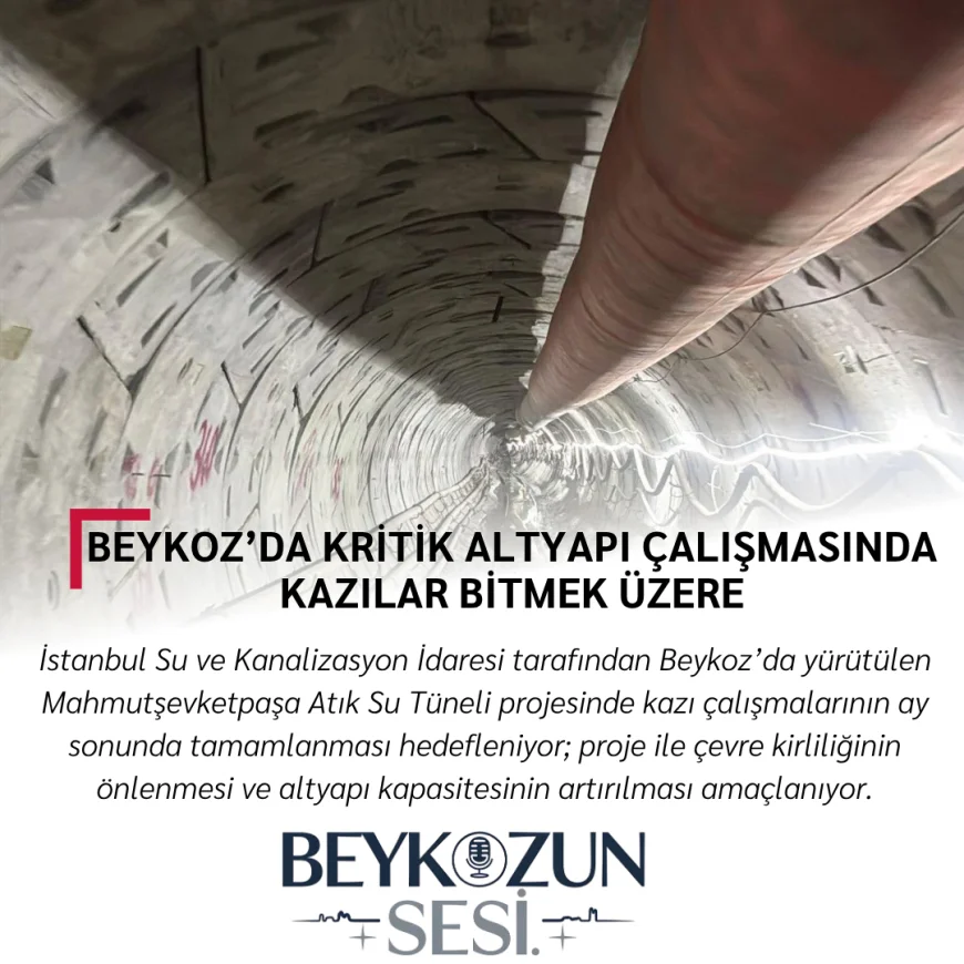 Beykoz’da kritik altyapı çalışmasında kazılar bitmek üzere