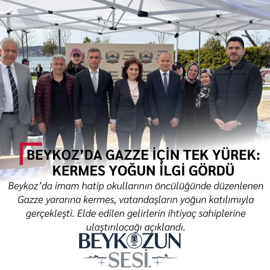 Beykoz’da Gazze İçin Tek Yürek: Kermes Yoğun İlgi Gördü