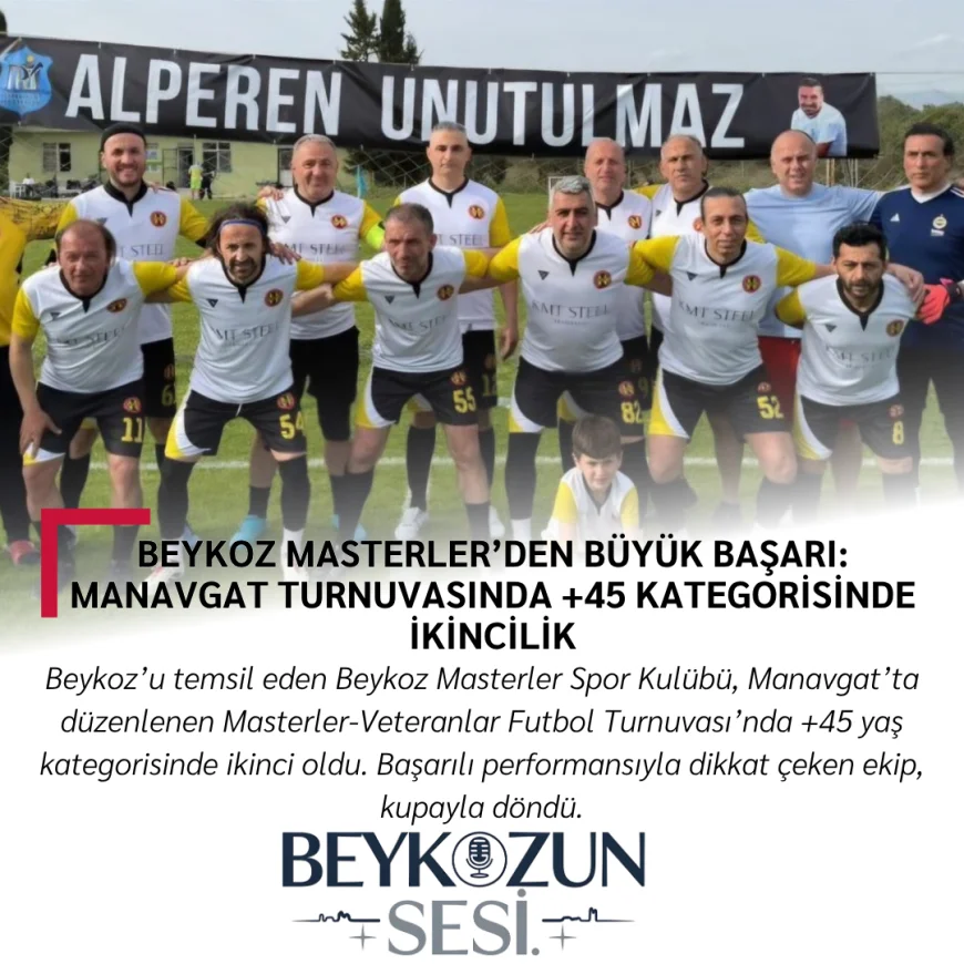 Beykoz Masterler’den Büyük Başarı: Manavgat Turnuvasında +45 Kategorisinde İkincilik