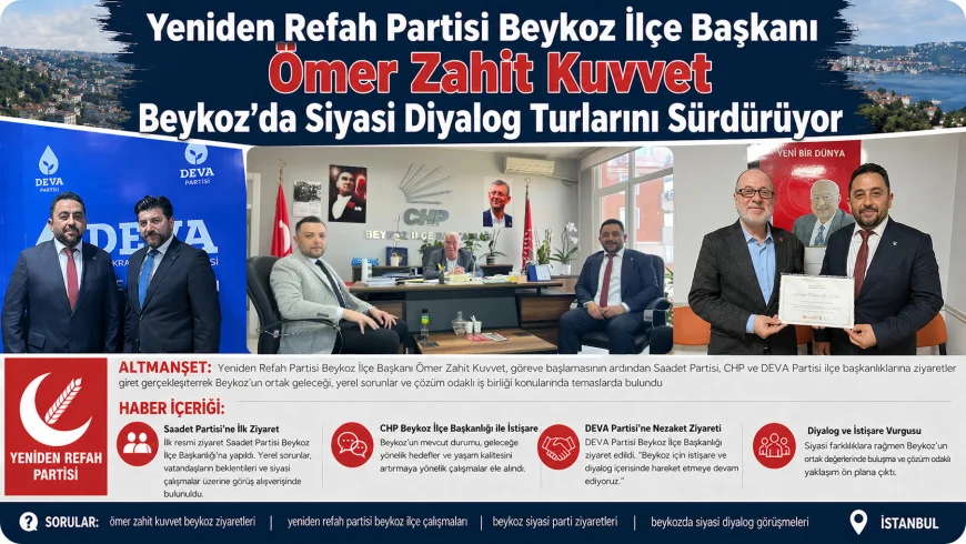 Beykoz’da Siyasi Trafik Hızlandı! Ömer Zahit Kuvvet’ten Dikkat Çeken Ziyaret Turu