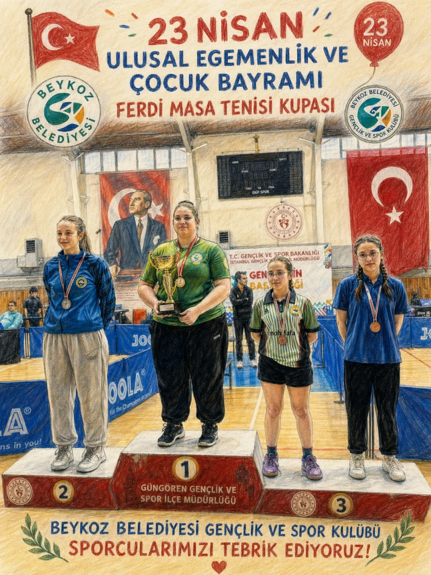 Beykozlu Sporcular 23 Nisan Kupası’nda Parladı! Kürsüye Damga Vurdular