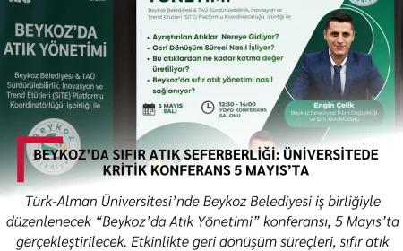 Beykoz’da Sıfır Atık Seferberliği: Üniversitede Kritik Konferans 5 Mayıs’ta