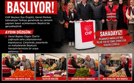 CHP Beykoz İlçe Başkanı Aydın Düzgün: “İktidar yolculuğunu Beykoz’da sahada başlatıyoruz”