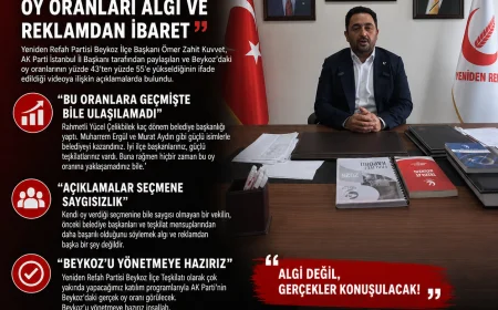Yeniden Refah Partisi Beykoz İlçe Başkanı Ömer Zahit Kuvvet: “AK Parti’nin açıkladığı oy oranları algı ve reklamdan ibaret”