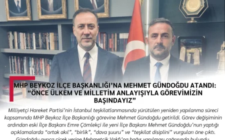 MHP Beykoz İlçe Başkanlığı’na Mehmet Gündoğdu Atandı: “Önce Ülkem ve Milletim Anlayışıyla Görevimizin Başındayız”