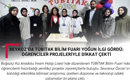 Beykoz’da TÜBİTAK Bilim Fuarı Yoğun İlgi Gördü: Öğrenciler Projeleriyle Dikkat Çekti