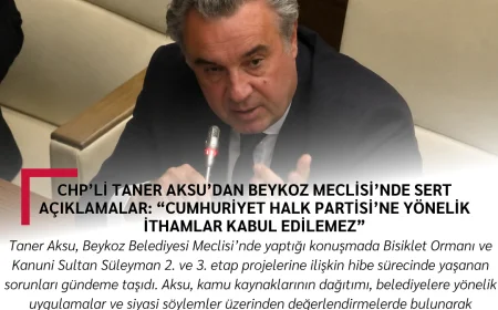 CHP’li Taner Aksu’dan Beykoz Meclisi’nde Sert Açıklamalar: “Cumhuriyet Halk Partisi’ne Yönelik İthamlar Kabul Edilemez”