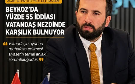 Anahtar Parti Beykoz İlçe Başkanı Onur Kaya: “Yüzde 55 İddiası Vatandaş Nezdinde Karşılık Bulmuyor”