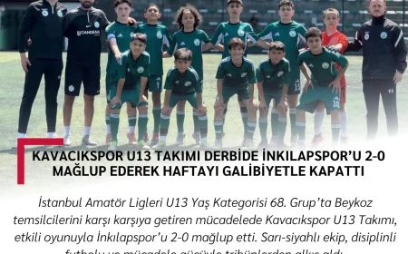 Kavacıkspor U13 Takımı derbide İnkılapspor’u 2-0 mağlup ederek haftayı galibiyetle kapattı