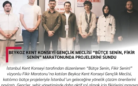 Beykoz Kent Konseyi Gençlik Meclisi “Bütçe Senin, Fikir Senin” maratonunda projelerini sundu