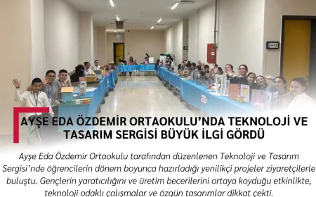 Ayşe Eda Özdemir Ortaokulu’nda Teknoloji ve Tasarım Sergisi Büyük İlgi Gördü