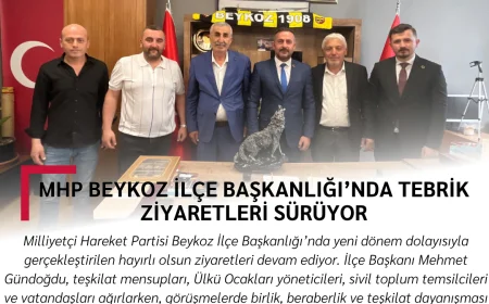 MHP Beykoz İlçe Başkanlığı’nda Tebrik Ziyaretleri Sürüyor
