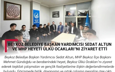 Beykoz Belediye Başkan Yardımcısı Sedat Altun ve MHP Heyeti Ülkü Ocakları’nı Ziyaret Etti