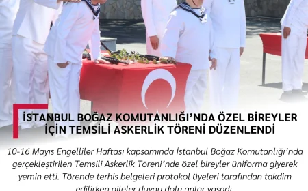 İstanbul Boğaz Komutanlığı’nda Özel Bireyler İçin Temsili Askerlik Töreni Düzenlendi