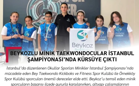 Beykozlu Minik Taekwondocular İstanbul Şampiyonası’nda Kürsüye Çıktı