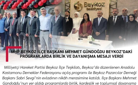 MHP Beykoz İlçe Başkanı Mehmet Gündoğdu Beykoz’daki Programlarda Birlik ve Dayanışma Mesajı Verdi