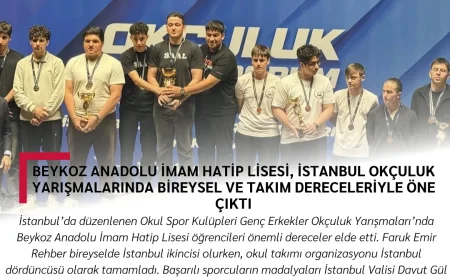 Beykoz Anadolu İmam Hatip Lisesi, İstanbul Okçuluk Yarışmalarında Bireysel ve Takım Dereceleriyle Öne Çıktı