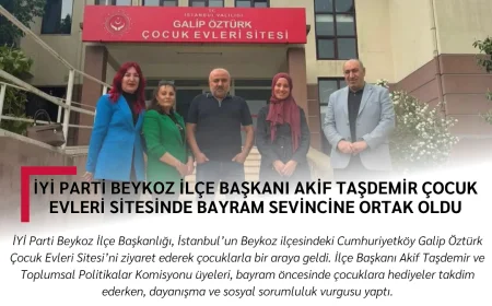 İYİ Parti Beykoz İlçe Başkanı Akif Taşdemir Çocuk Evleri Sitesinde Bayram Sevincine Ortak Oldu