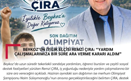 Beykoz’un İyilik Elçisi Remzi ÇIRA: “Yardım Çalışmalarımıza Bir Süre Ara Verme Kararı Aldım”