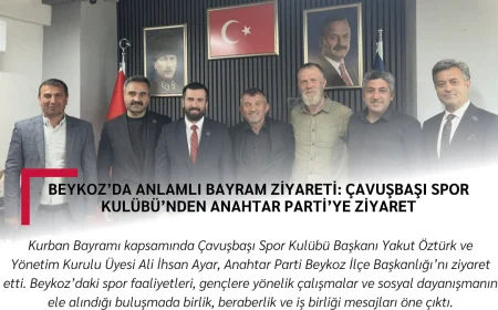 Beykoz’da Anlamlı Bayram Ziyareti: Çavuşbaşı Spor Kulübü’nden Anahtar Parti’ye Ziyaret