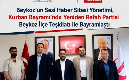 Beykoz’un Sesi Yönetimi ile Yeniden Refah Partisi Beykoz İlçe Teşkilatı Bayramlaştı