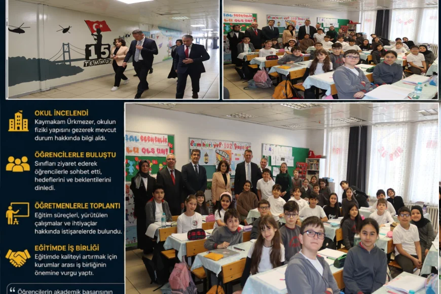 Beykoz Kaymakamı Dr. Fatih Ürkmezer Kavacık’ta Okul Ziyaretinde “Eğitimde Kaliteyi Birlikte Artıracağız”