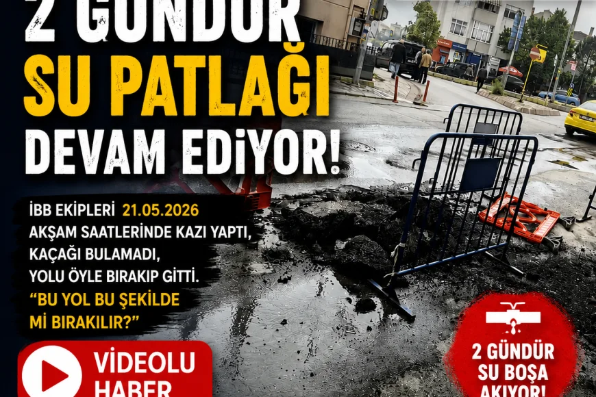 Beykoz Soğuksu Mahallesi’nde 2 Gündür Süren Su Patlağı Tepki Çekti