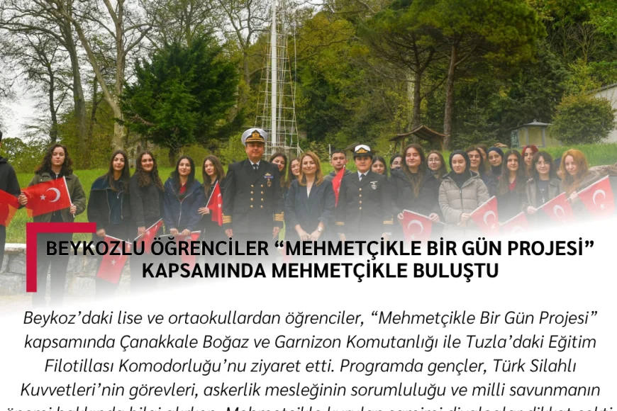 Beykozlu Öğrenciler “Mehmetçikle Bir Gün Projesi” Kapsamında Mehmetçikle Buluştu