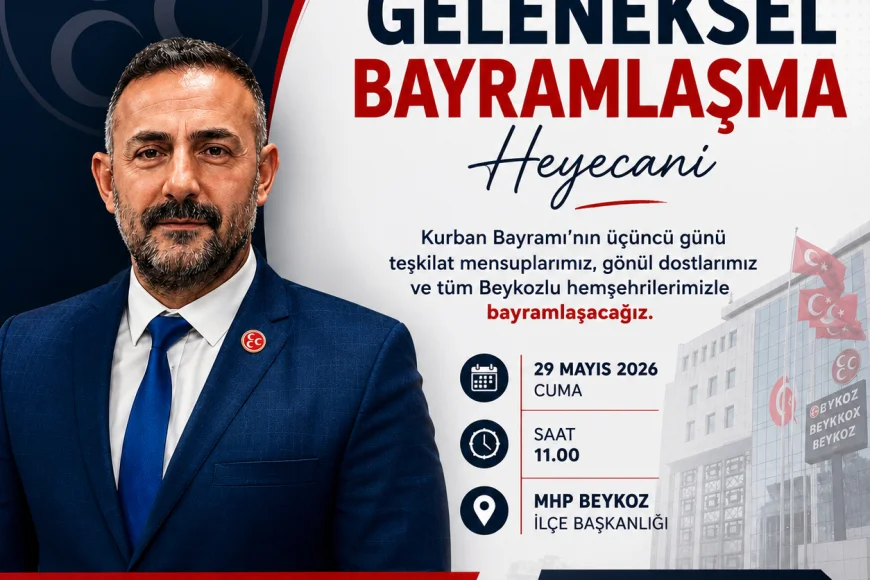 MHP Beykoz İlçe Başkanı Mehmet Gündoğdu: “Bayram Sevincimizi Birlikte Paylaşacağız”