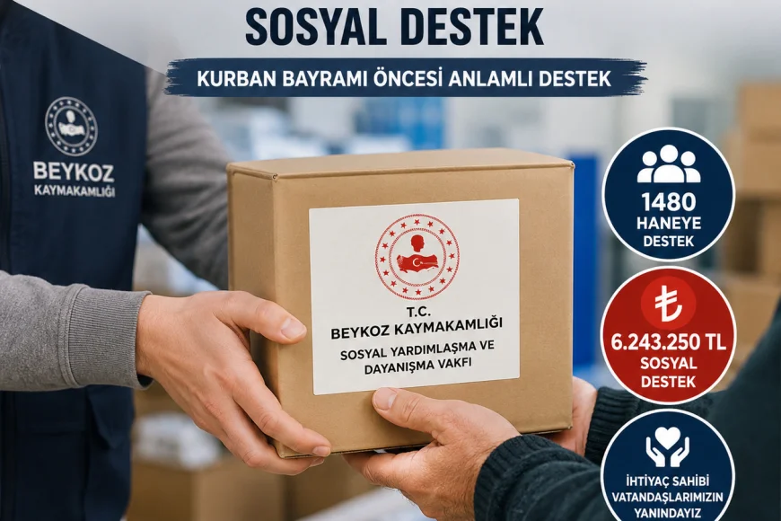 Beykoz Kaymakamlığı Kurban Bayramı Öncesi 1480 Haneye 6 Milyon 243 Bin TL Sosyal Destek Sağladı