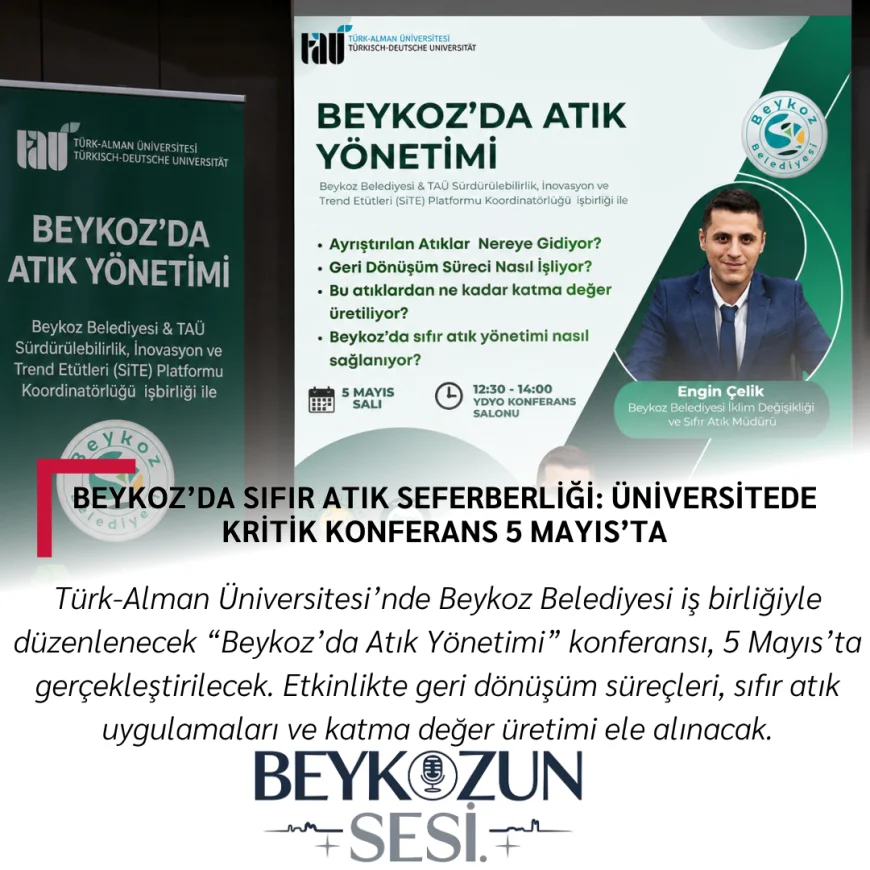 Beykoz’da Sıfır Atık Seferberliği: Üniversitede Kritik Konferans 5 Mayıs’ta