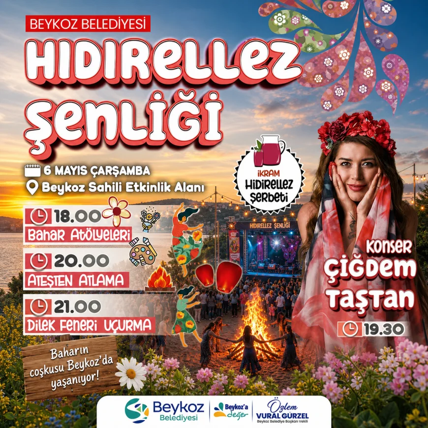 Beykoz Sahili’nde Hıdırellez Coşkusu: 6 Mayıs’ta Şenlik Başlıyor