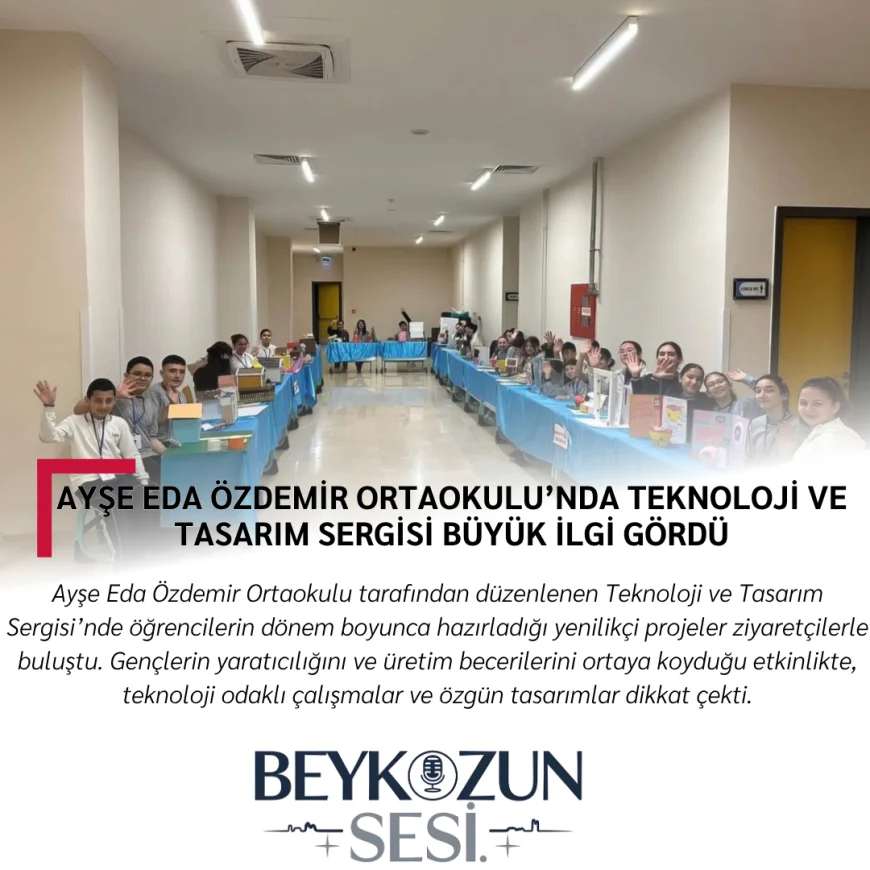 Ayşe Eda Özdemir Ortaokulu’nda Teknoloji ve Tasarım Sergisi Büyük İlgi Gördü