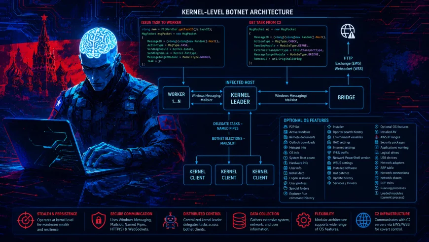 Secret Blizzard’dan Yeni Kazuar Varyantı: Modüler Casusluk Botnet’i Ortaya Çıktı