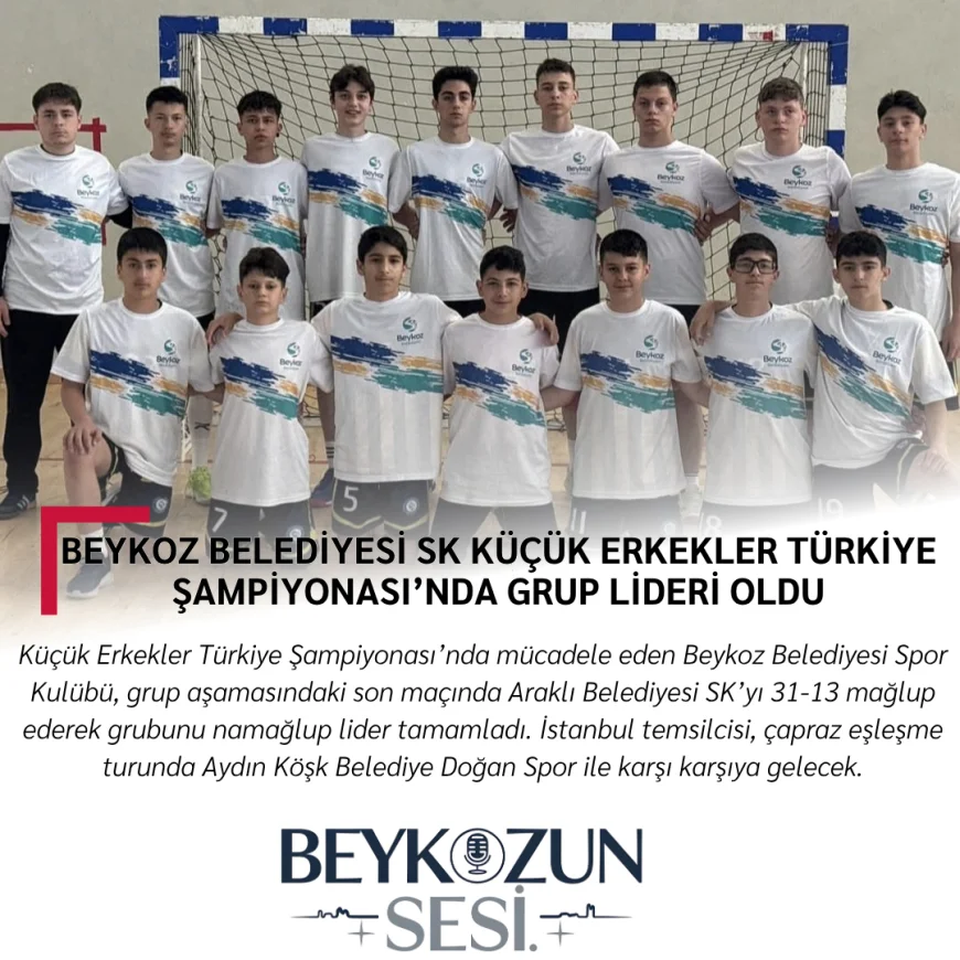 Beykoz Belediyesi SK Küçük Erkekler Türkiye Şampiyonası’nda Grup Lideri Oldu