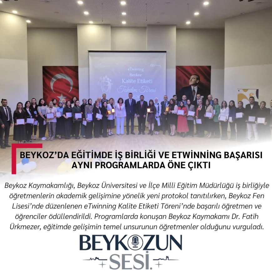 Beykoz’da Eğitimde İş Birliği ve eTwinning Başarısı Aynı Programlarda Öne Çıktı