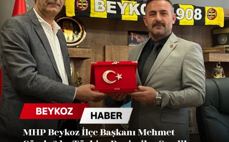 MHP Beykoz İlçe Başkanı Mehmet Gündoğdu, Türkiye Denizciler Sendikası Genel Sekreteri Eyüp Kasap’ı Ağırladı