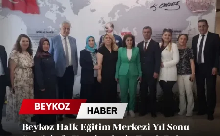 Beykoz Halk Eğitim Merkezi Yıl Sonu Sergisinde Kursiyerlerin Emek Dolu Eserleri Görücüye Çıktı