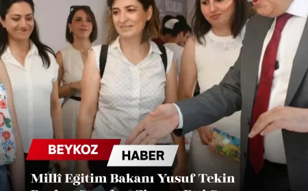 Millî Eğitim Bakanı Yusuf Tekin Beykoz Standını Ziyaret Etti Genç Yazarların Eserleri Fuarda İlgi Gördü