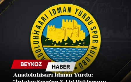 Anadoluhisarı İdman Yurdu: “İnkılap Spor’un 3. Lig Haklarının Satın Alındığı İddiaları Gerçeği Yansıtmamaktadır”