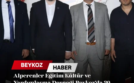 Alperenler Eğitim Kültür ve Yardımlaşma Derneği Beykoz’da 20. Yılını Birlik ve Dayanışma Mesajlarıyla Kutladı
