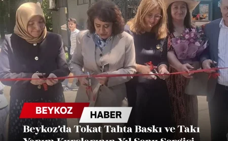 Beykoz’da Tokat Tahta Baskı ve Takı Yapım Kurslarının Yıl Sonu Sergisi Ziyaretçilerden Yoğun İlgi Gördü