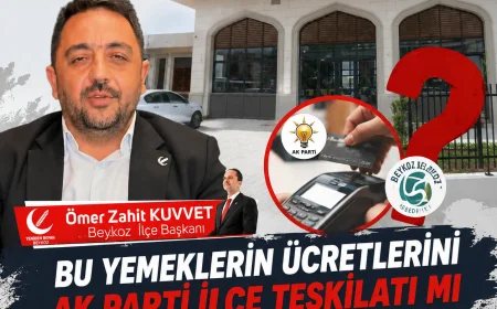 Ömer Zahit Kuvvet: “Bu Yemeklerin Ücretlerini AK Parti İlçe Teşkilatı mı Ödüyor, Beykoz Belediyesi mi Ödüyor